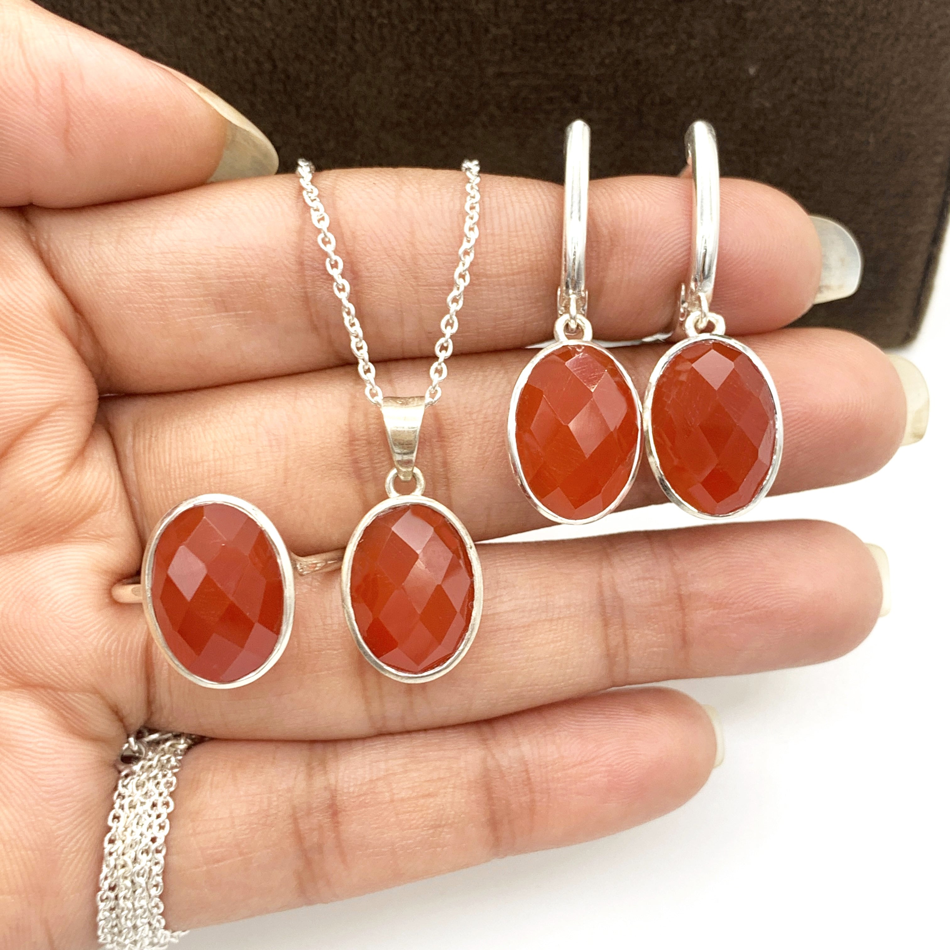 Natural offers Carnelian pendant