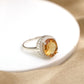 925 Sterling Silver Citrine Gemstone Necklace-Citrine Silver Pendant with Chain-Citrine Handmade Necklace-541 PILWALS