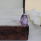 AAA Quilty Amethyst 14K Gold Ring-Designer Amethyst Ring-Wedding Ring-Bridal Gift-749 PILWALS