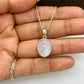 Natural Rainbow Moonstone Necklace-Moonstone Silver Jewelry-June Birthstone Gift Pendant-Chain with Pendant-117 PILWALS