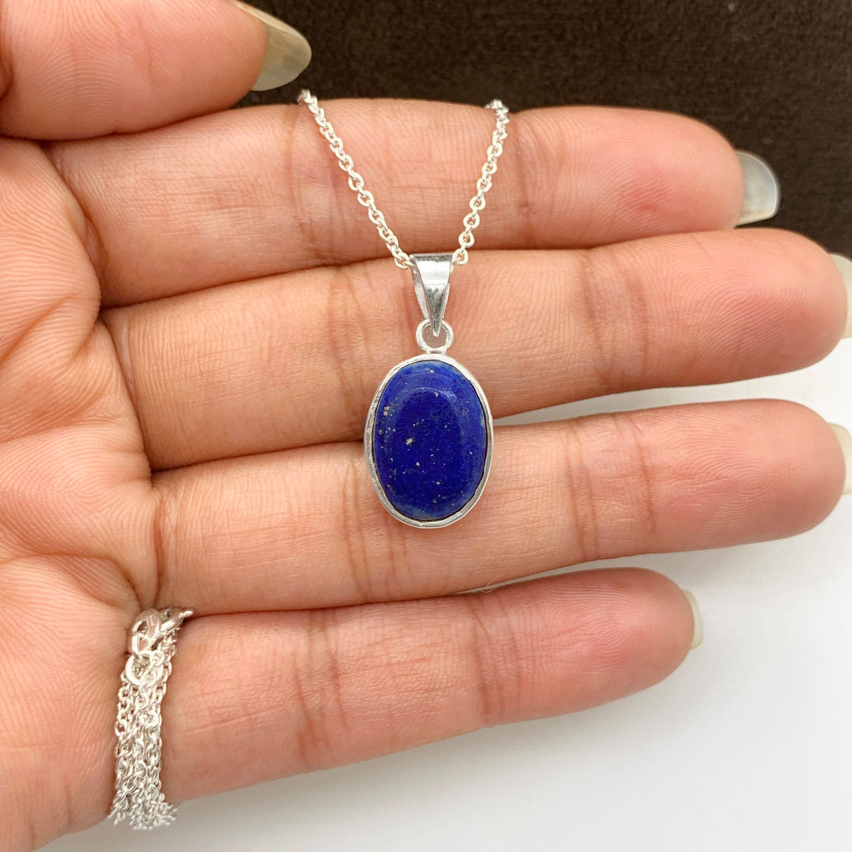 Newest Natural Lapis Lazuli, Freshwater Pearl and Arizona Turquoise in 925 Sterling Silver Pendant, Natural Pearl Pendant, Sterling Silver Necklace