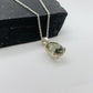 Prasiolite Silver Necklace-Green Amethyst Pendant Set-February Birthday Gift-Silver Chain with Pendant for Her-732 PILWALS