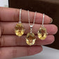 Natural Citrine Pendant-925 Sterling Silver Necklace-Golden Gemstone Pendant-November Birthstone-Bridal Gift-749