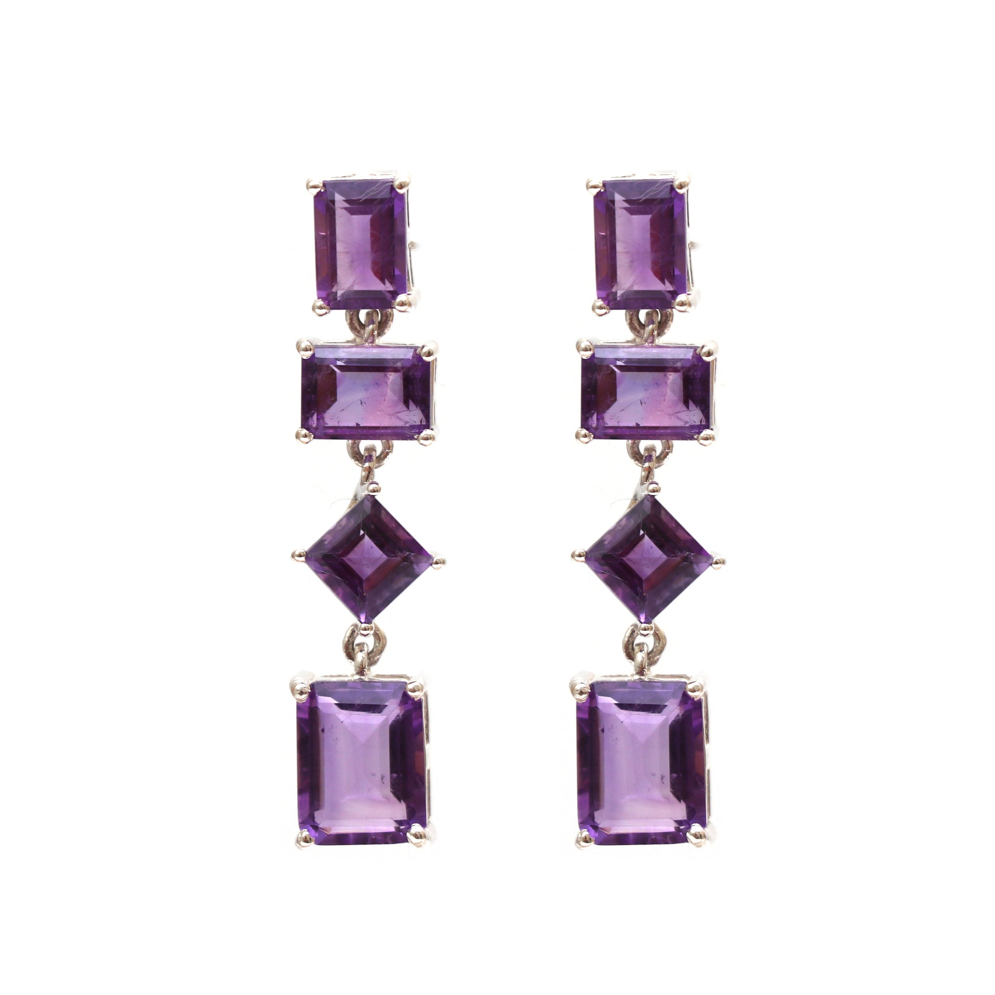 Princess Victoria Amethyst Earrings-132 PILWALS