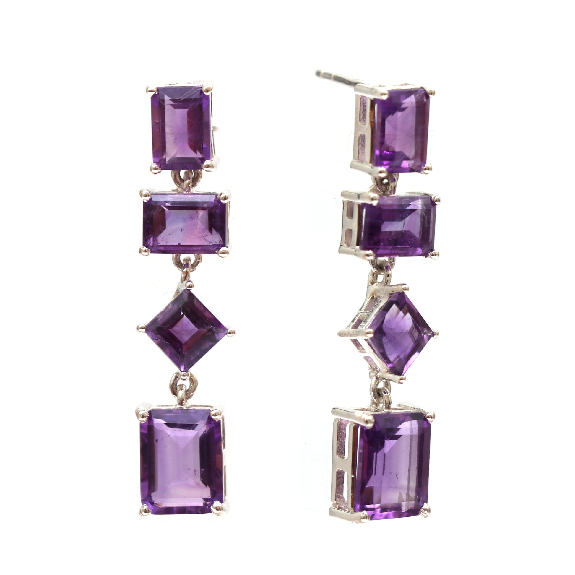 Princess Victoria Amethyst Earrings-132 PILWALS