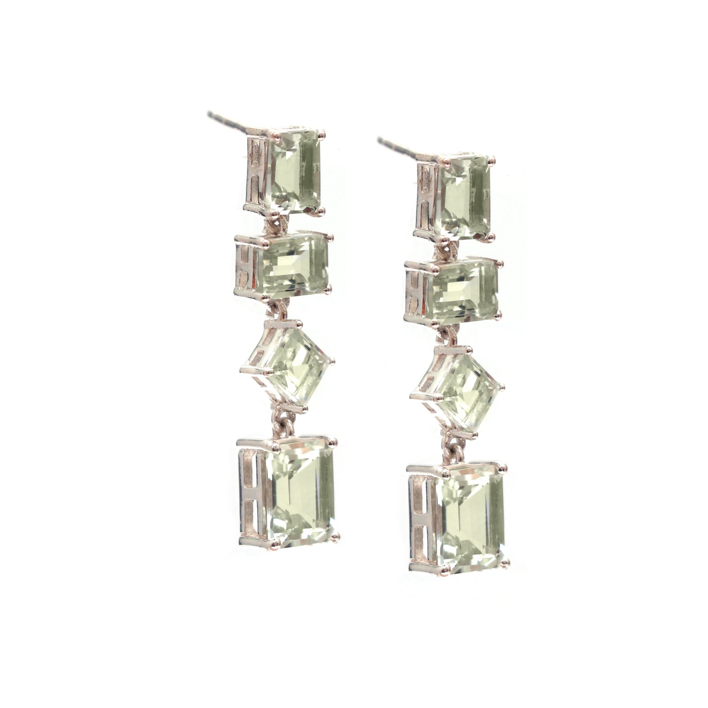 Green Amethyst Donngale Earrings-132 PILWALS