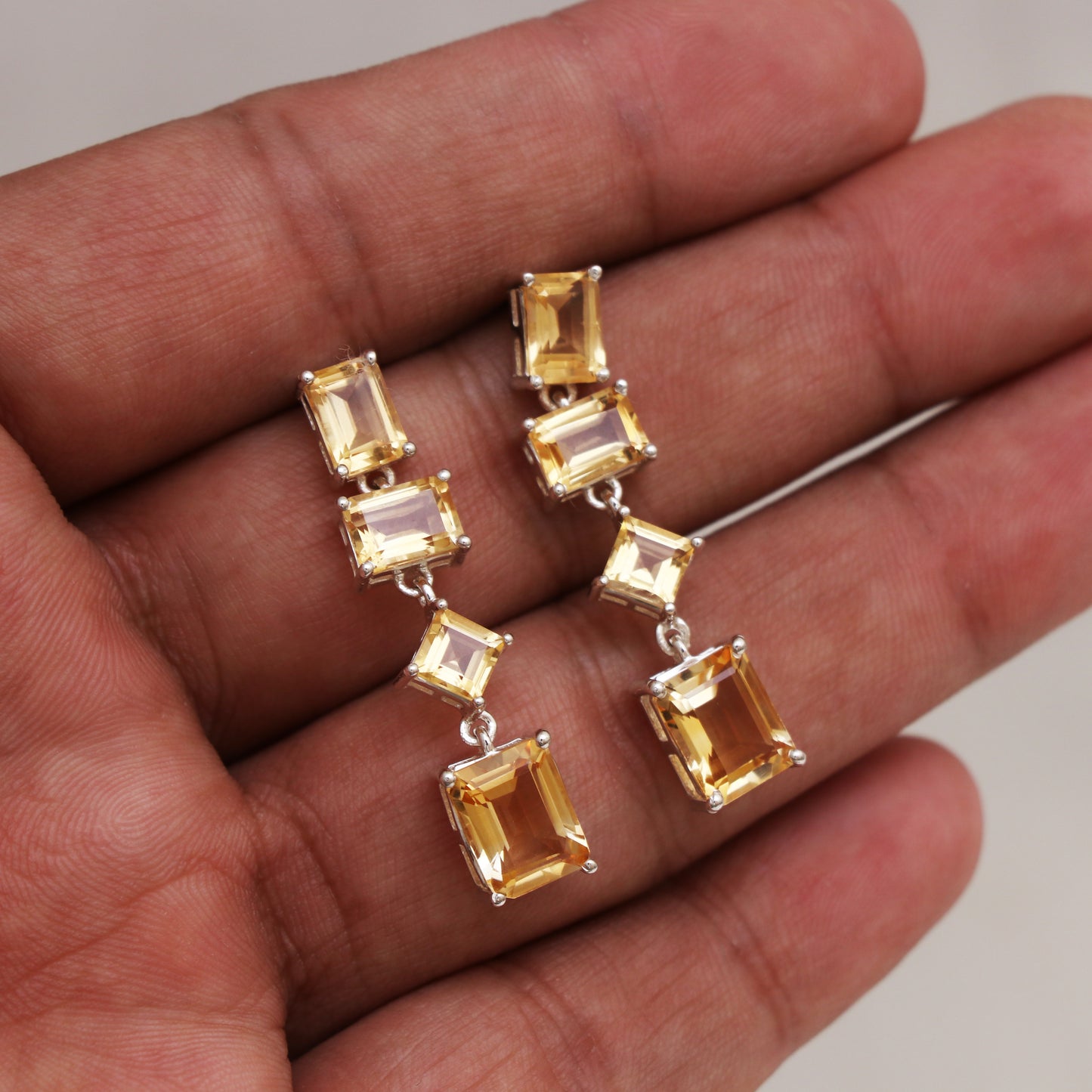 Duchess of Cambridge Inspired Citrine Earrings-132 PILWALS