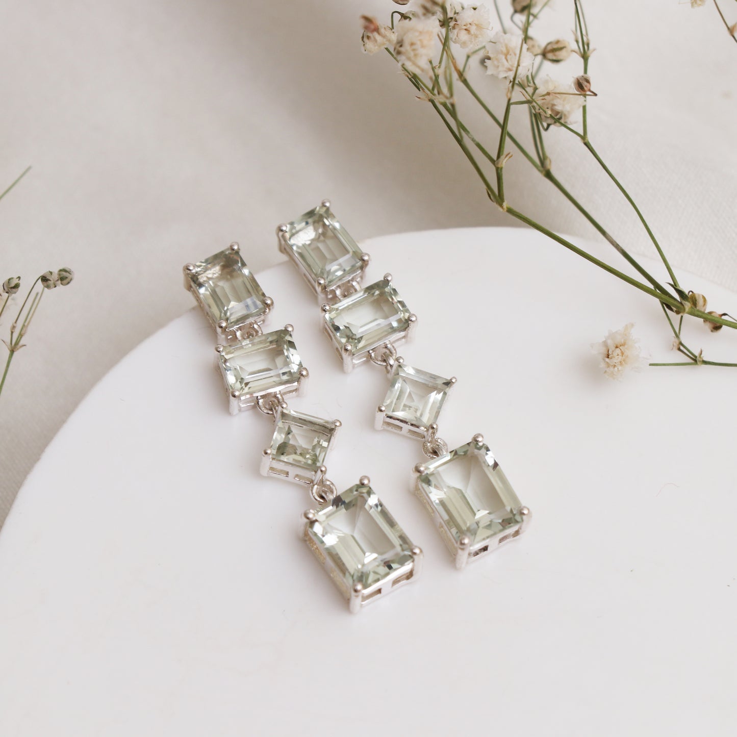 Green Amethyst Donngale Earrings-132 PILWALS