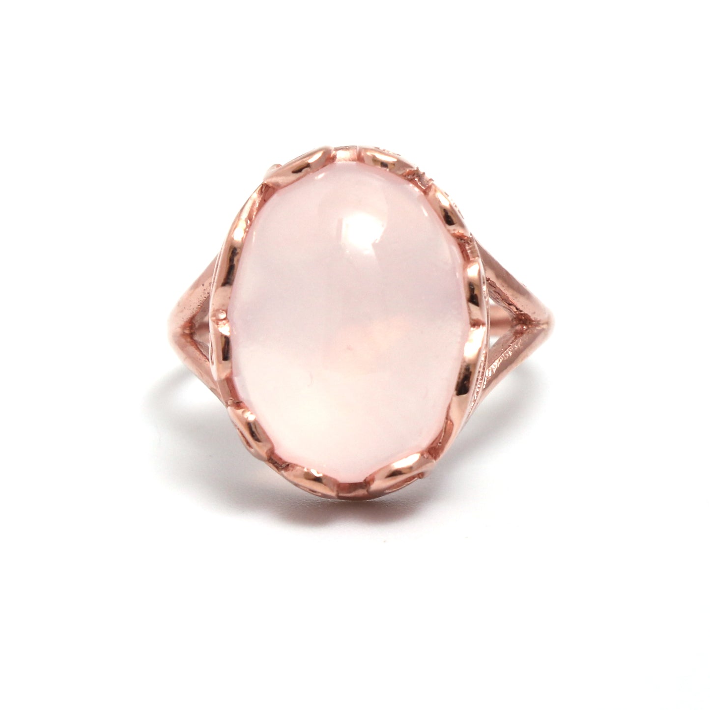 100% Natural Pink Morganite Engagement Ring-Pink Stone Love Ring-736 PILWALS