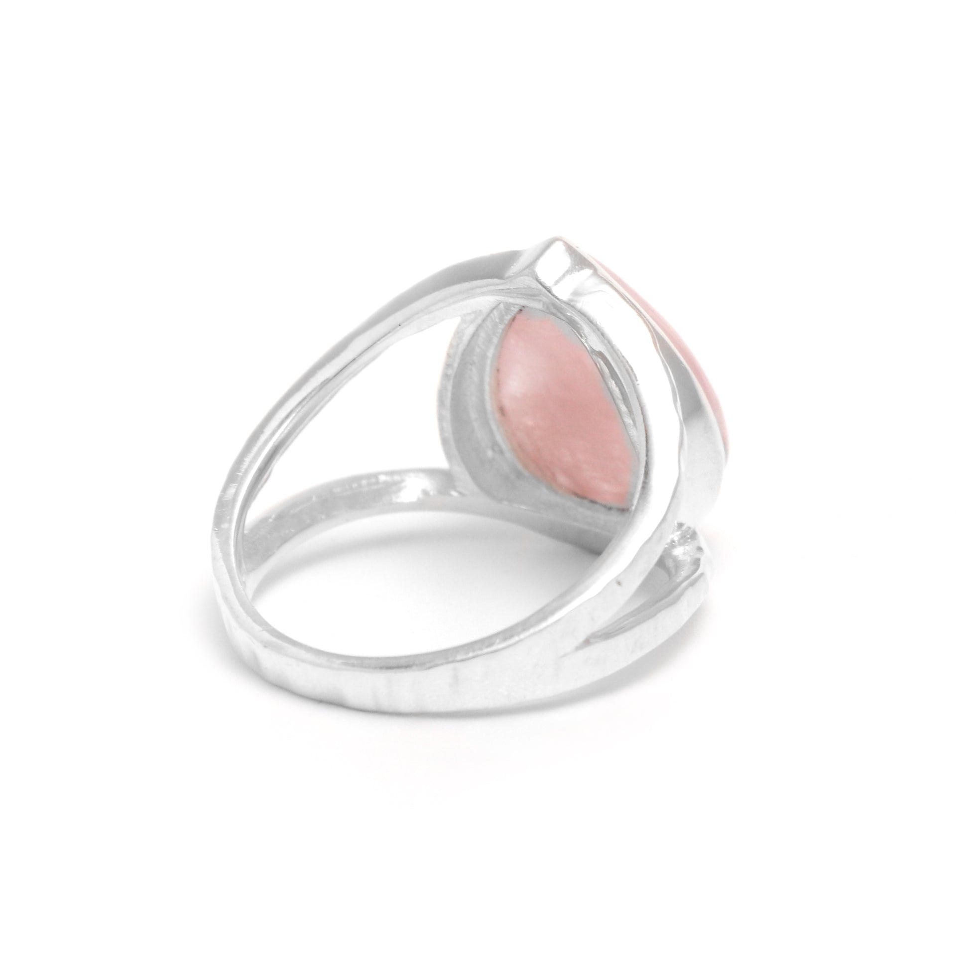 Natural Rose Quartz Ring-925 Sterling Silver Ring-Birthstone Ring-1020 PILWALS