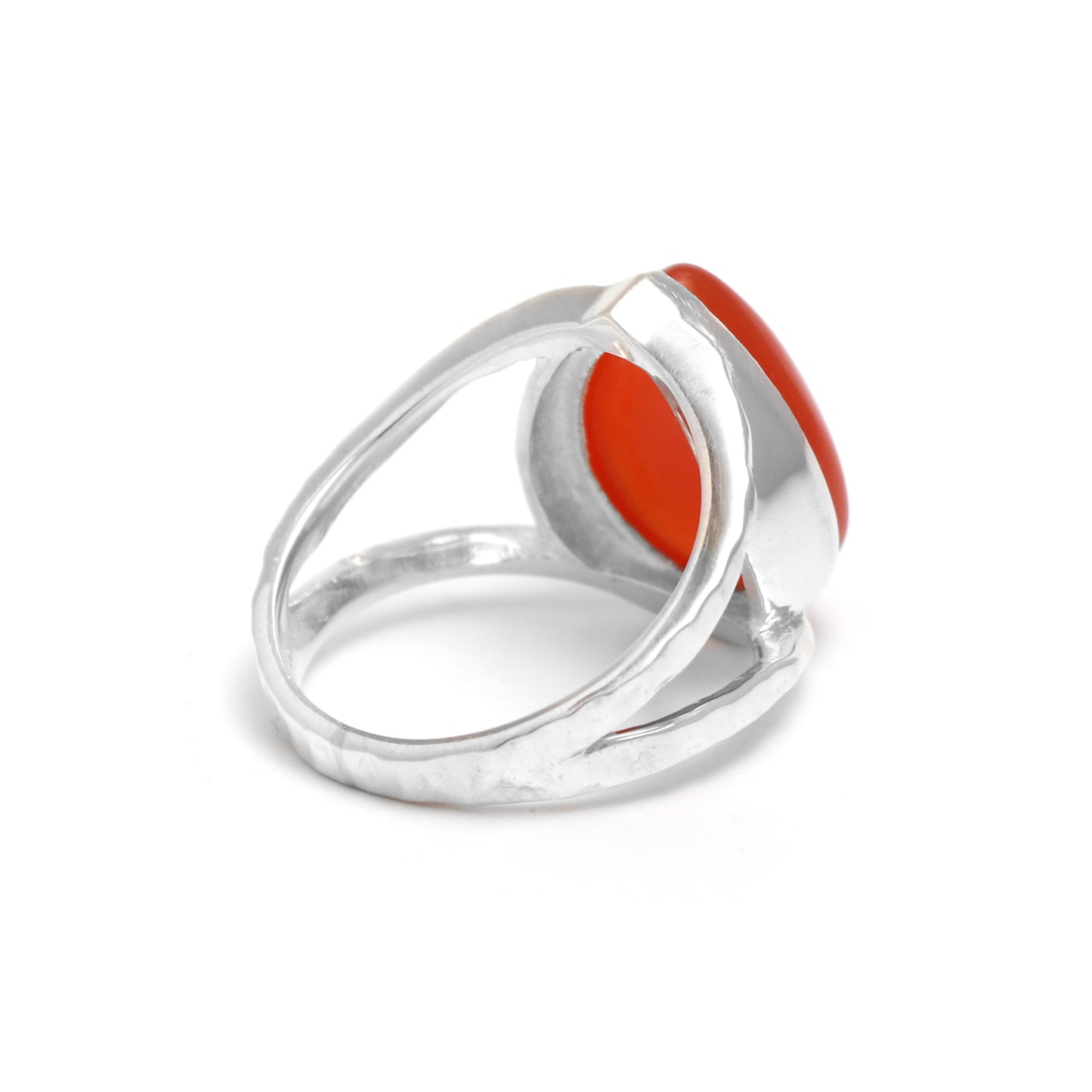 Carnelian Agate Boho Ring-925 Sterling Silver-August Birthstone Ring-1020 PILWALS