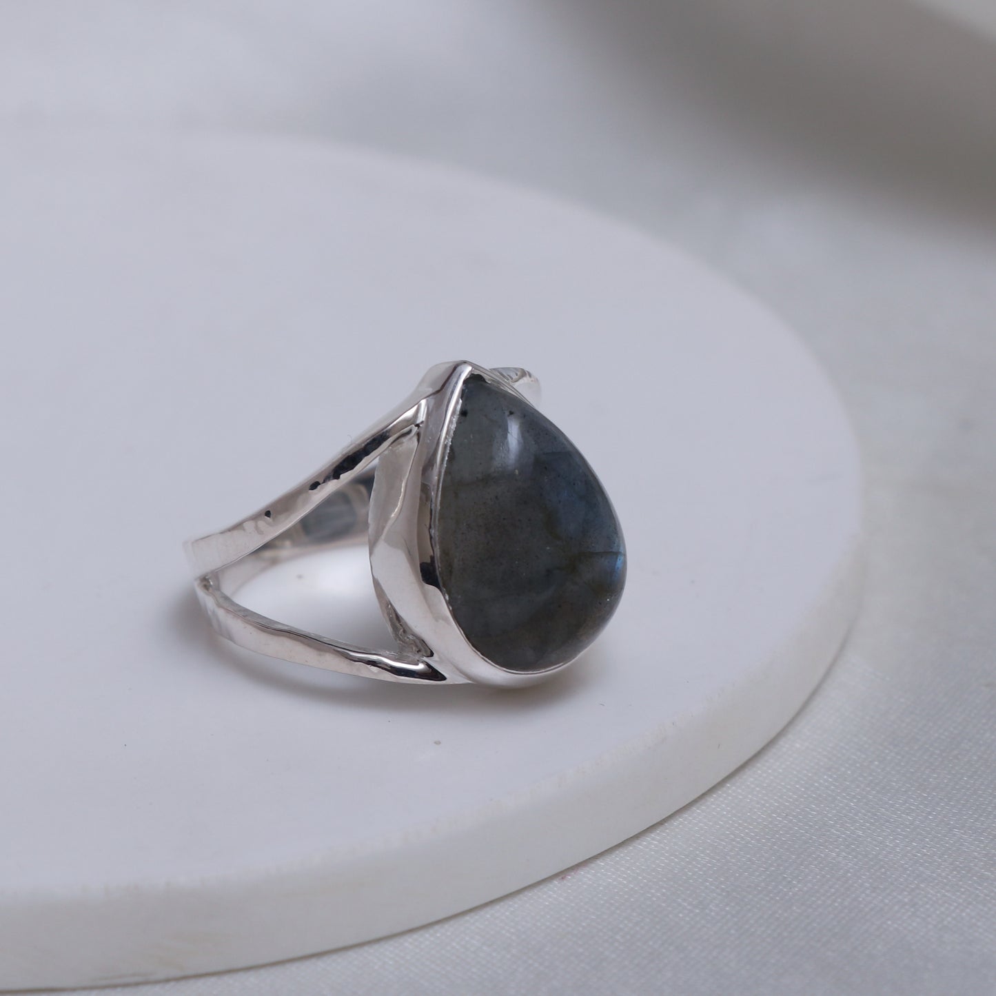 Natural Fire Labradorite Ring 925 Sterling Silver Ring-1020 PILWALS