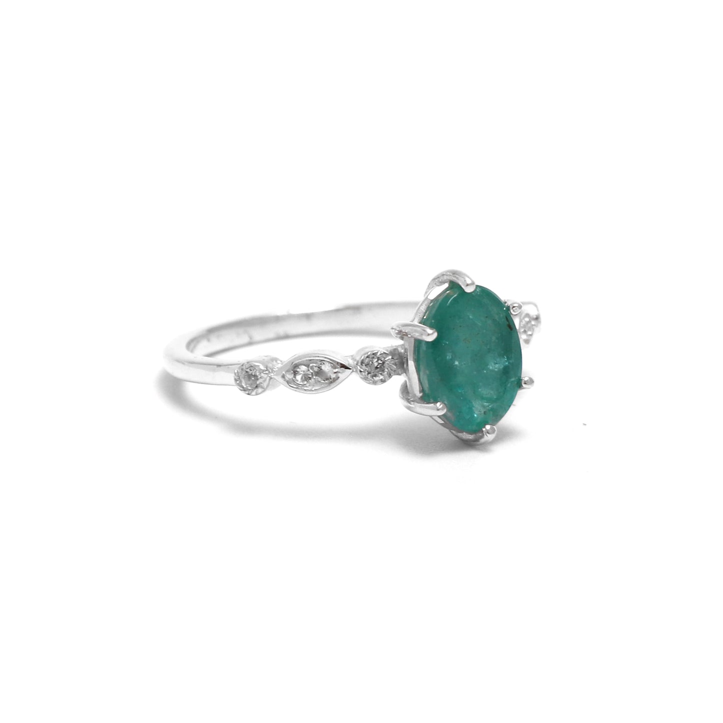 Emerald Ring For Women Engagement-Genuine Emerald Ring-730 PILWALS