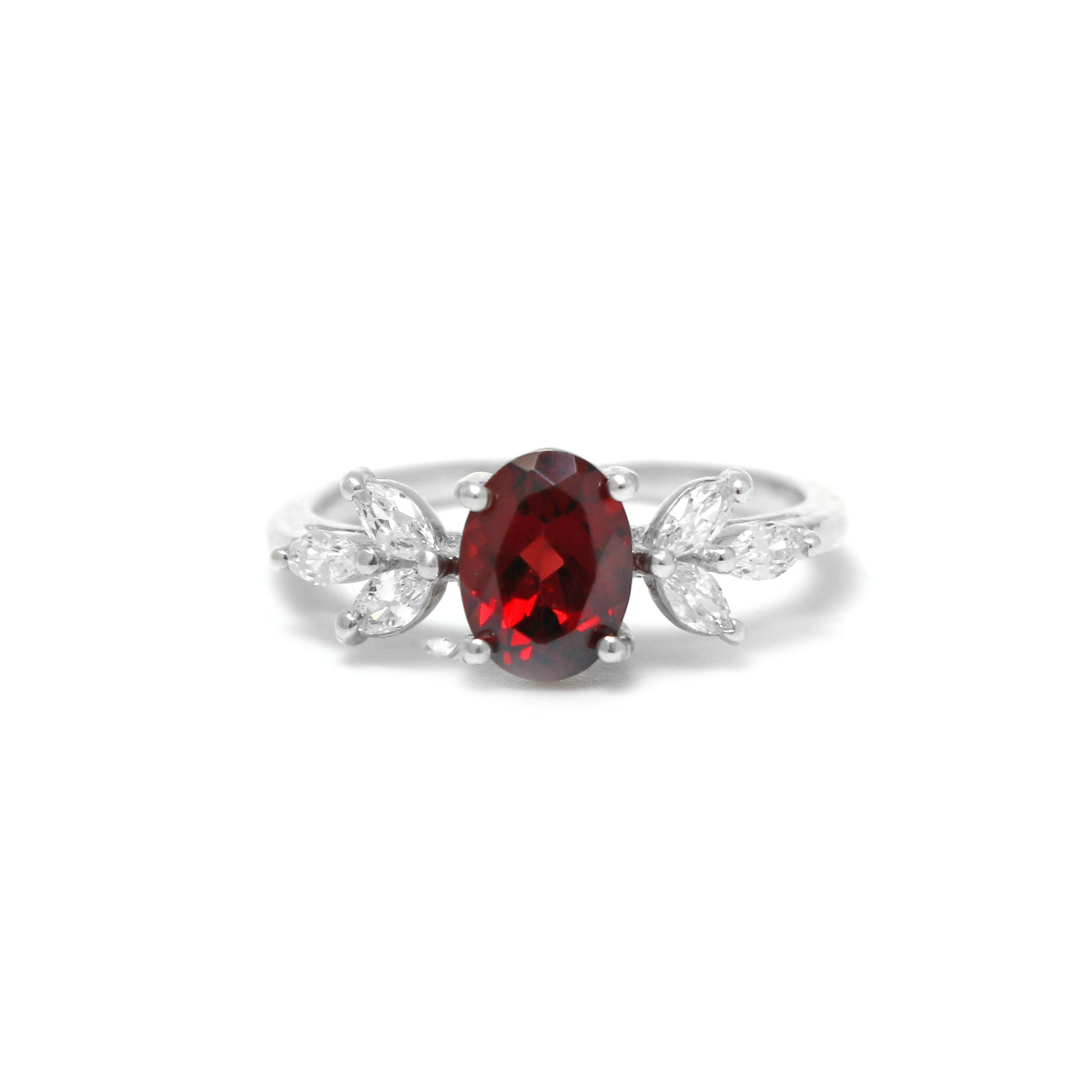 AAA Quality Garnet Ring, Natural Garnet Ring For Women-664 PILWALS