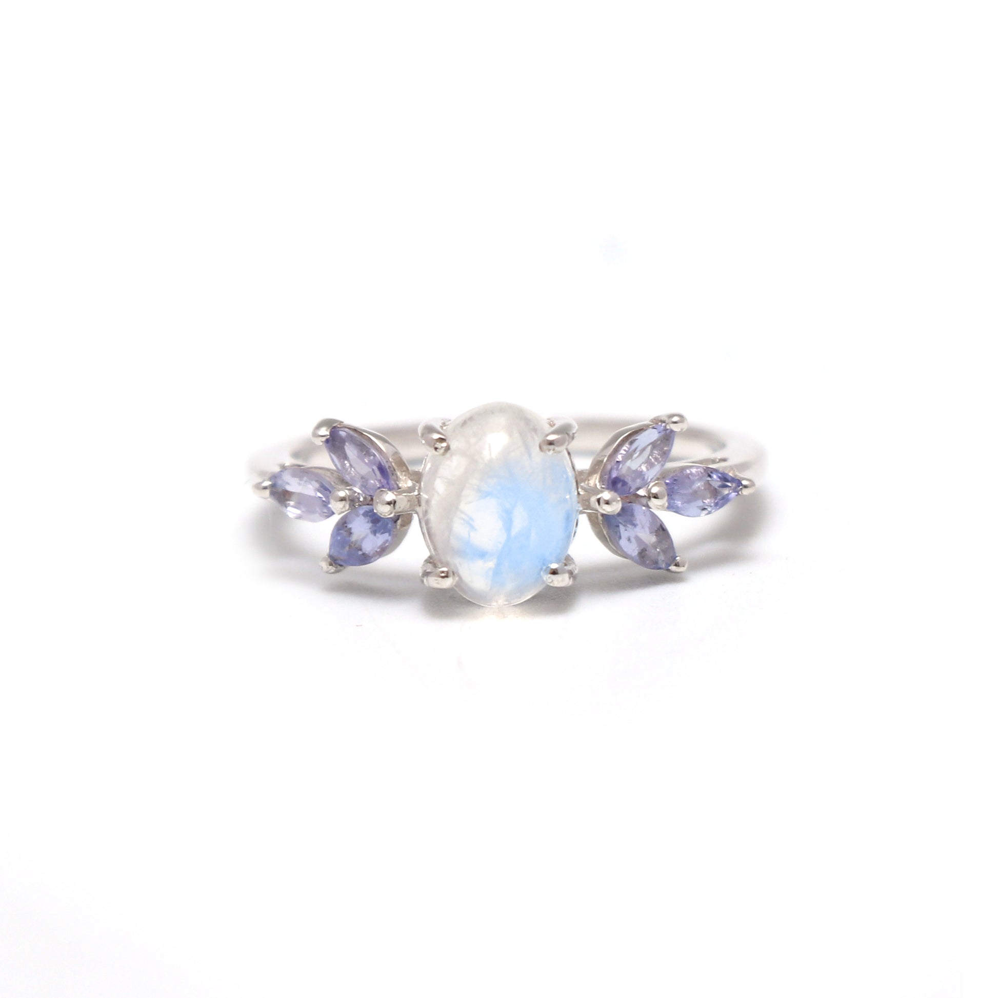 Unique Blue Fire Moonstone Engagement Ring-664 PILWALS