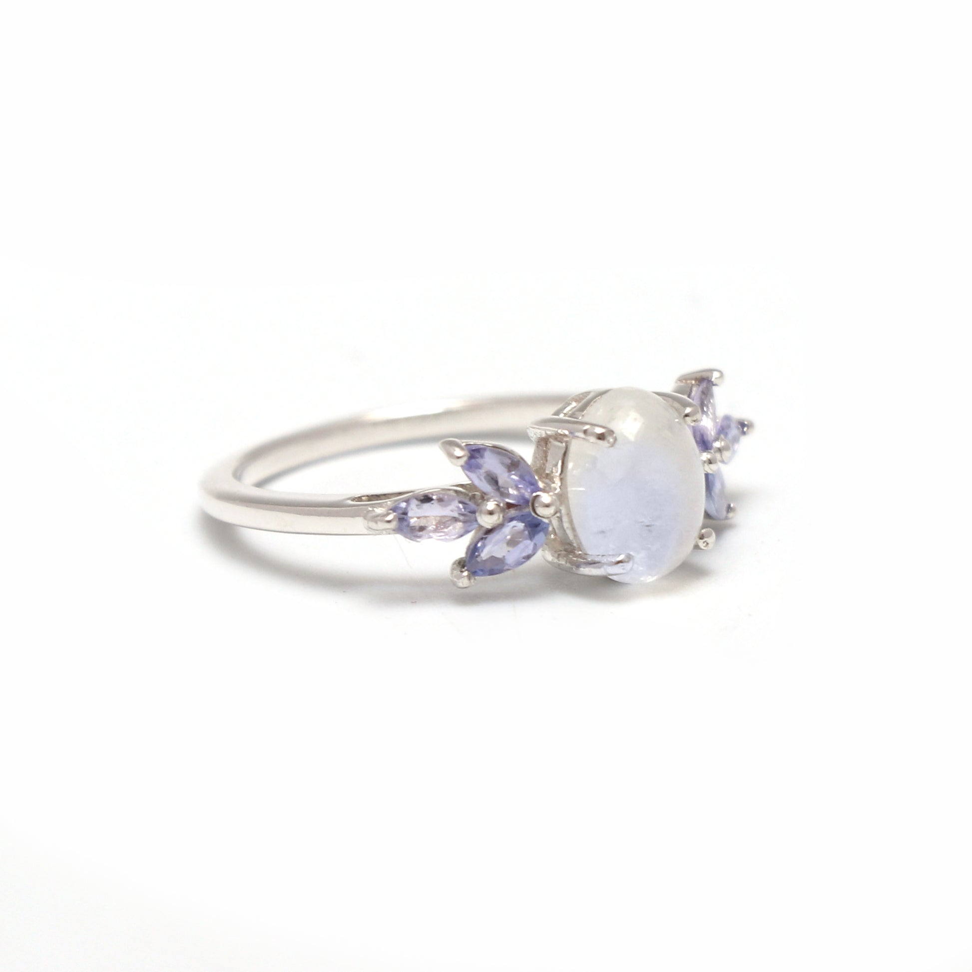 Unique Blue Fire Moonstone Engagement Ring-664 PILWALS