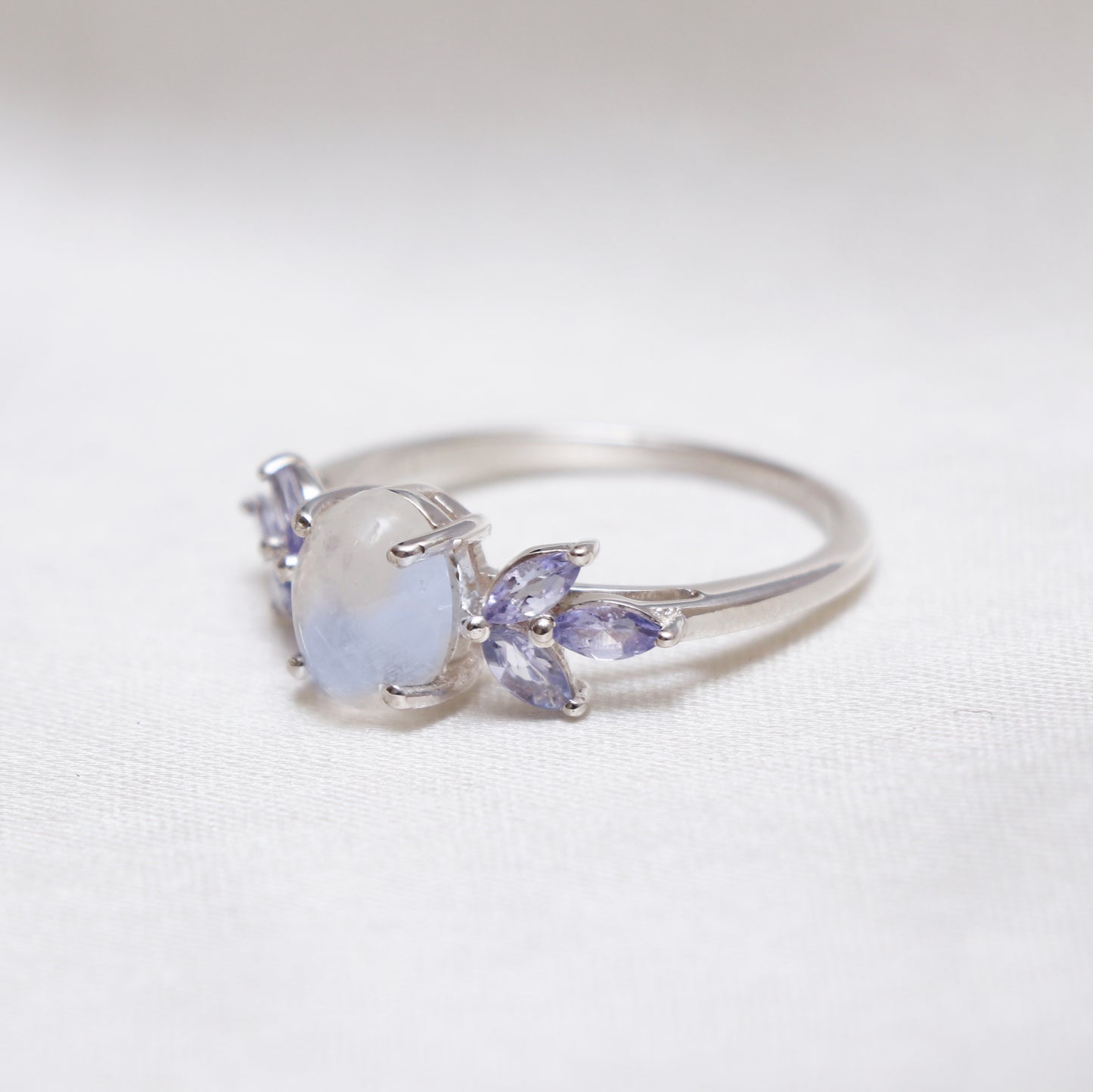 Unique Blue Fire Moonstone Engagement Ring-664 PILWALS