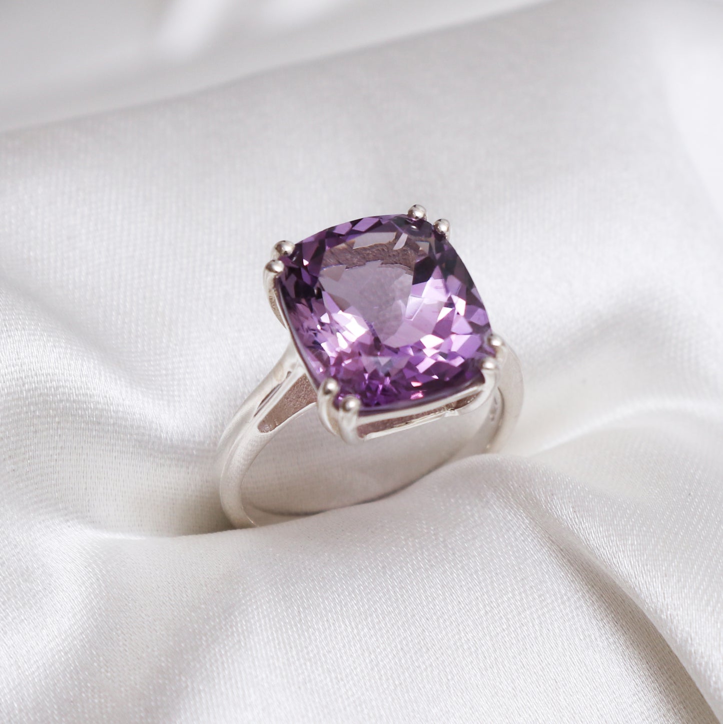 Stunning Purple Amethyst Cocktail Ring-557 PILWALS