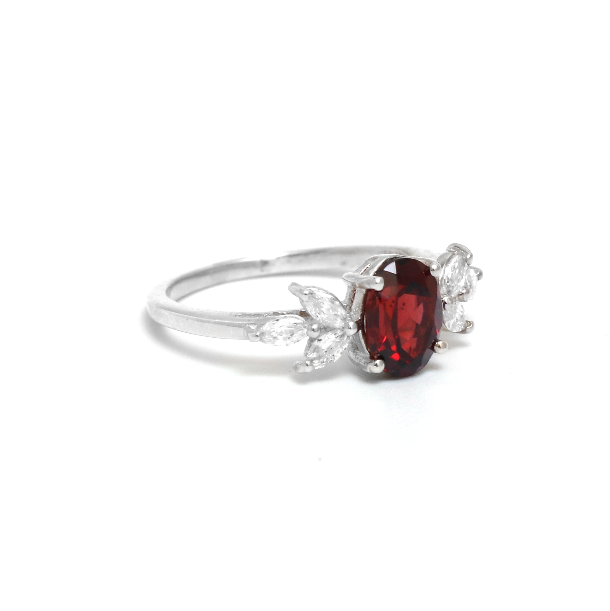 AAA Quality Garnet Ring, Natural Garnet Ring For Women-664 PILWALS