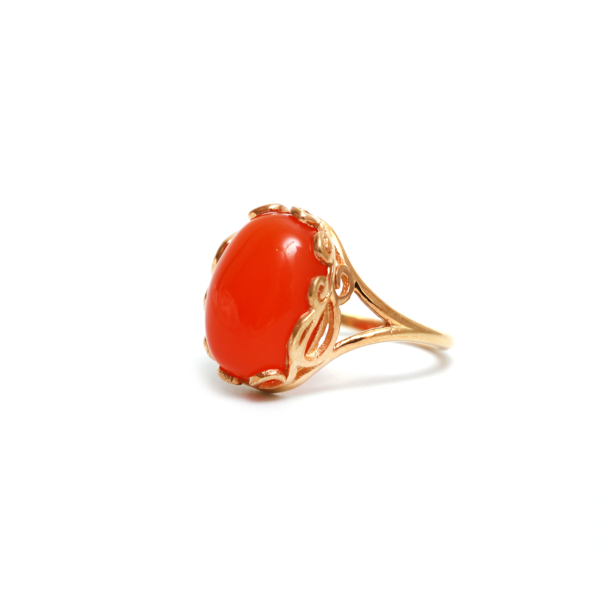 Natural Carnelian Ring, Carnelian Gemstone Ring  For Women-736 PILWALS