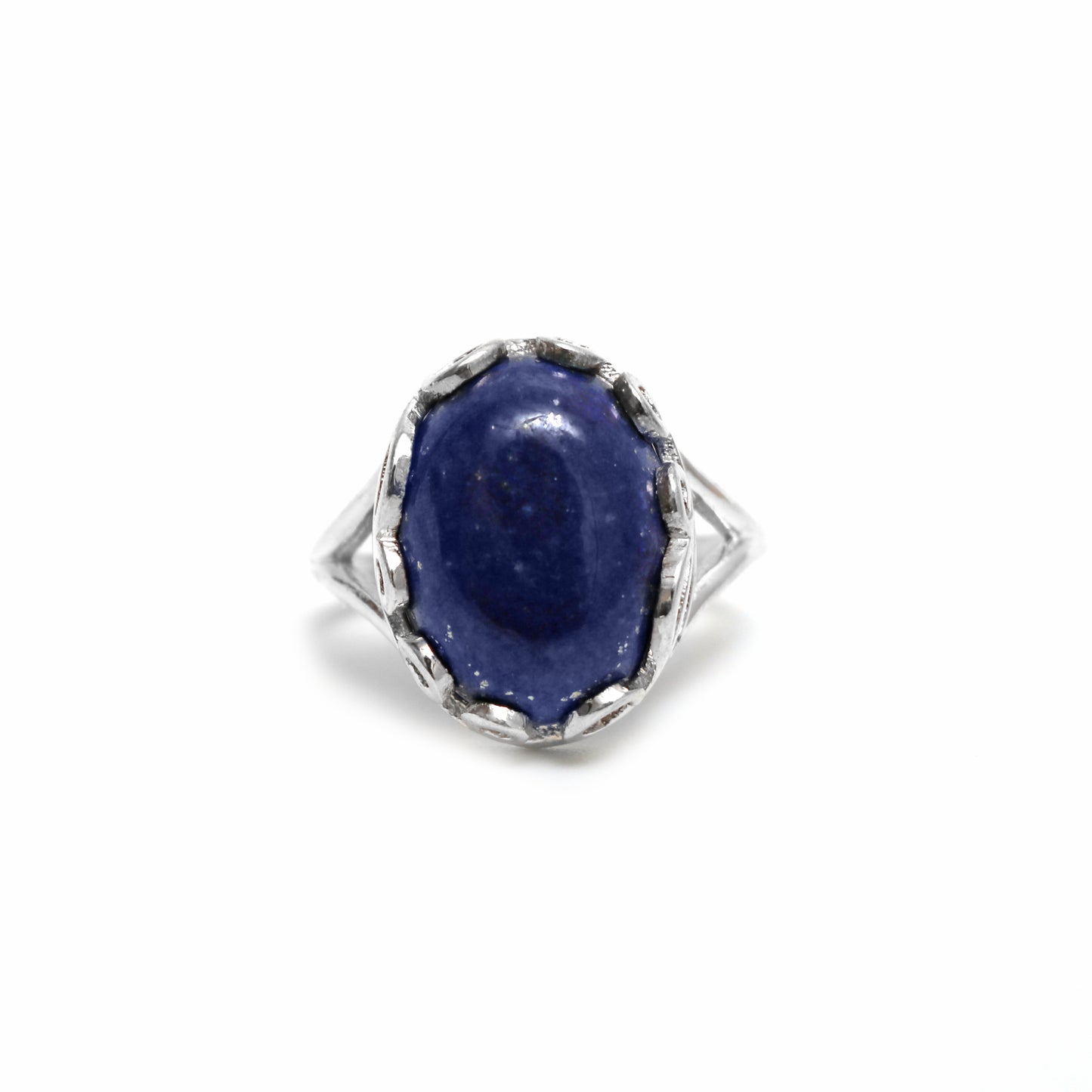 Delicate Blue Lapis lazuli Statement Ring, Lapis lazuli Birthstone Ring For Gift-736 PILWALS