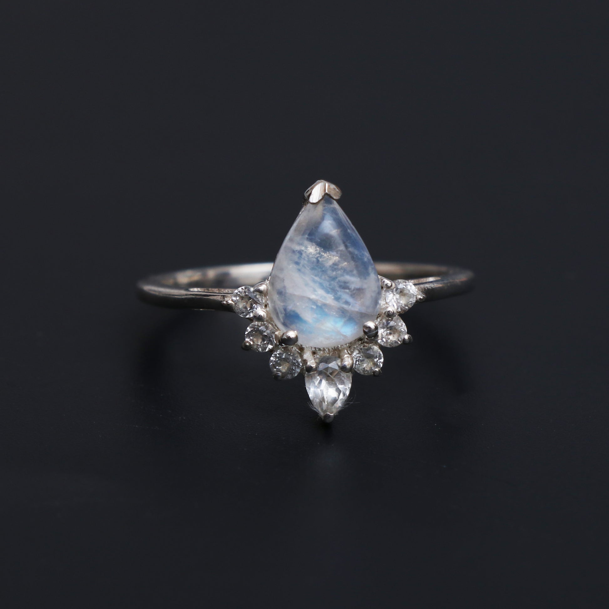 Vintage Rainbow Moonstone Ring, Perfect Gift For Her-707 PILWALS